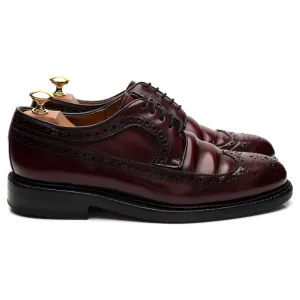 '3687' Burgundy Leather Derby Brogues UK 6.5