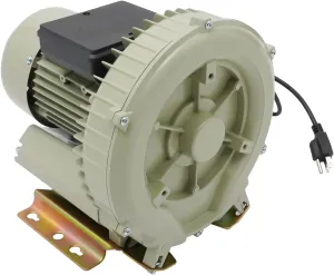 Air Pump Blower Industrial Fish Pond Air Pump Oxygen Aerator Aquarium Fish Tank Pond Aquaculture Blower for Air Dusting Liquid Filling Machine 110V 370W 12KPa (Gray)