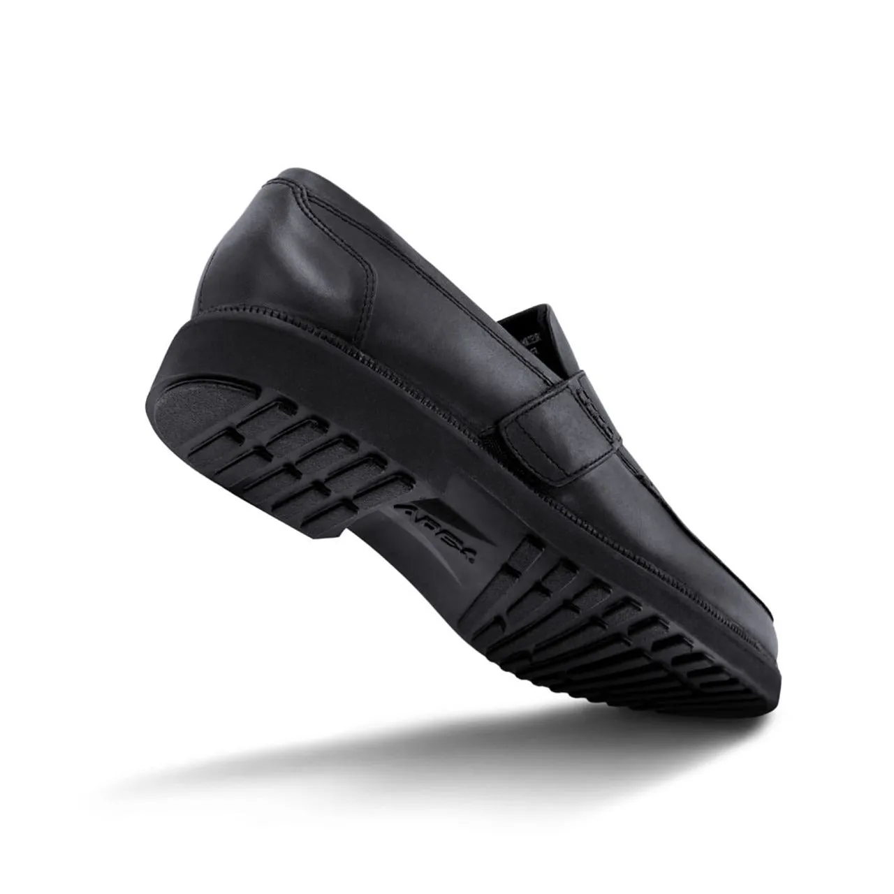 Apexfoot Men's Strap Loafer Lexington - Black - X-Wide (4E)