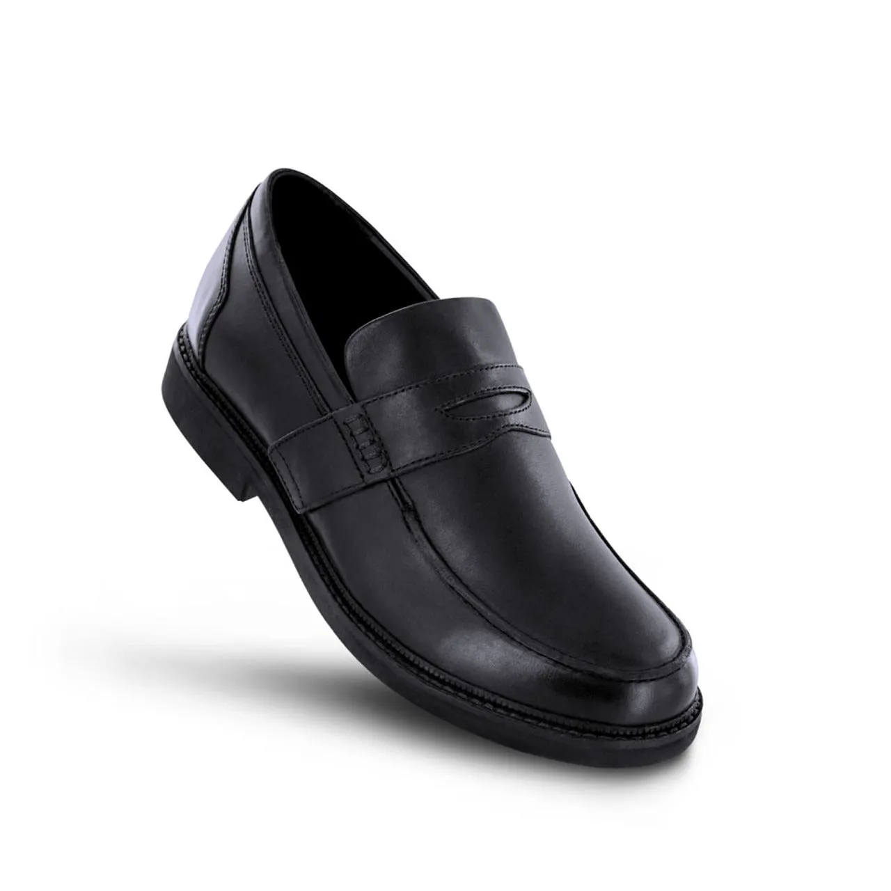 Apexfoot Men's Strap Loafer Lexington - Black - X-Wide (4E)