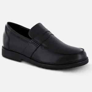 Apexfoot Men's Strap Loafer Lexington - Black - X-Wide (4E)