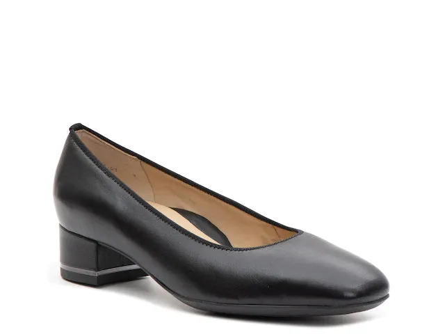 Ara Gabrielle 11838 Black Nappa Low Heel Pump