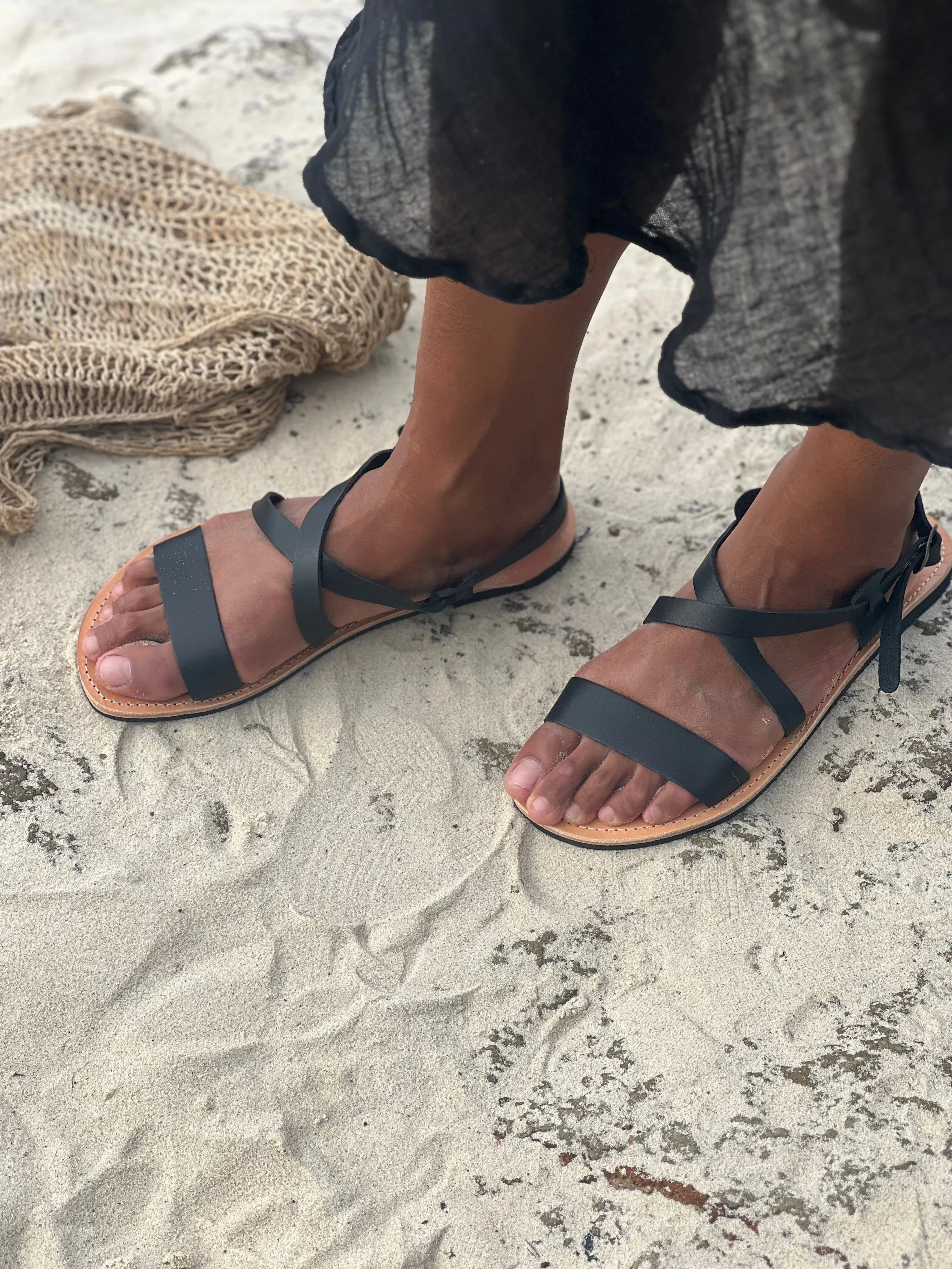 Athena Sandal- Black