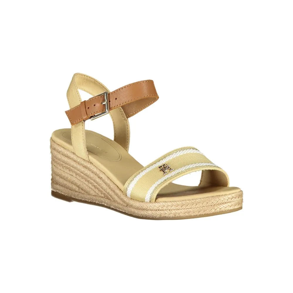 Beige Sandal Polyester Hilfiger Tommy Cheap Exclusive deal