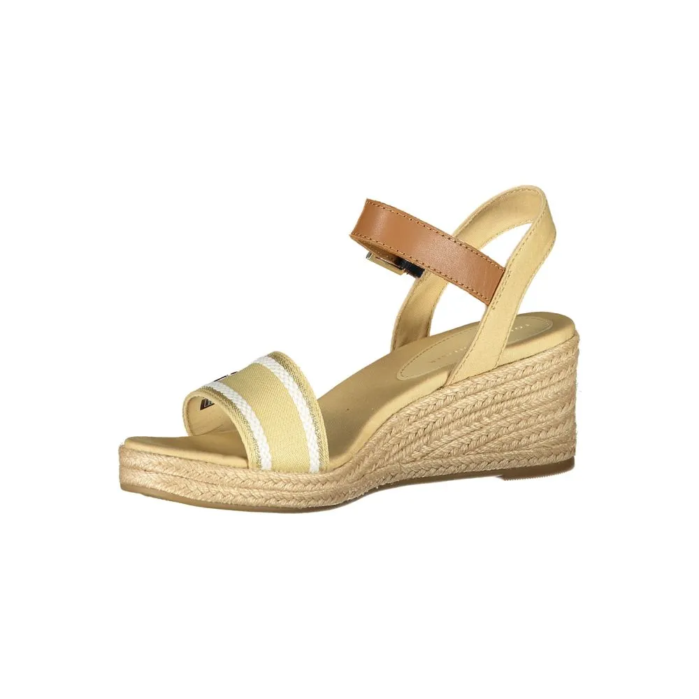 Beige Sandal Polyester Hilfiger Tommy Cheap Exclusive deal