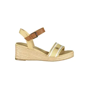 Beige Sandal Polyester Hilfiger Tommy Cheap Exclusive deal
