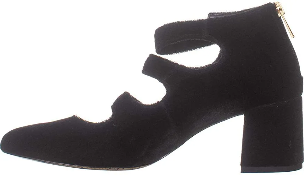 Bella Vita Women's Jolie II Pump, Black Velvet, 8.5 M US