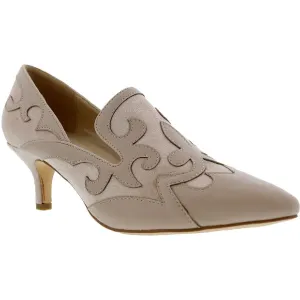 Bellini Womens Bengal Faux Suede Pointed Toe Loafer Heels