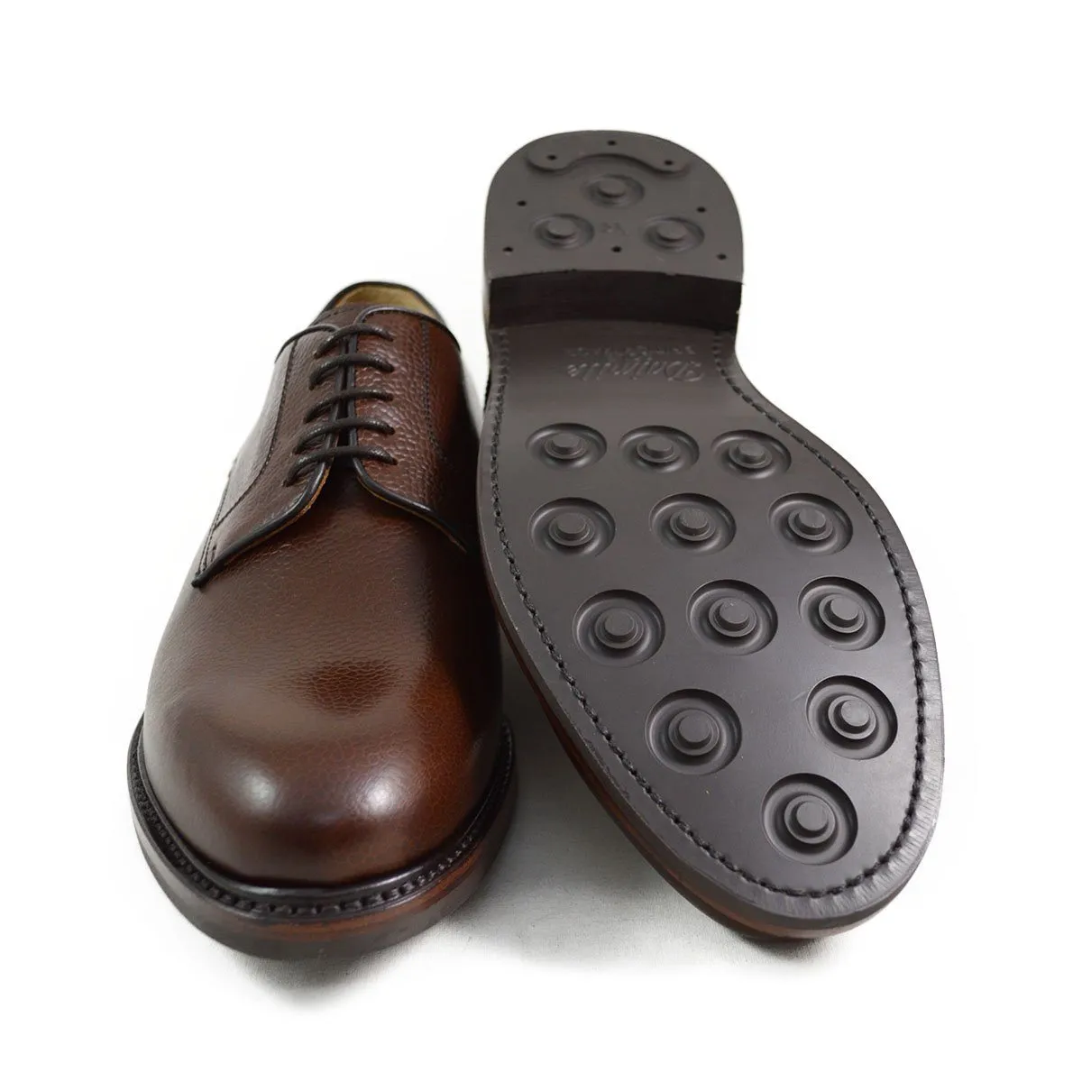 Berwick 1707 Country Grain Plain Derby Shoe (4169) Dark Brown
