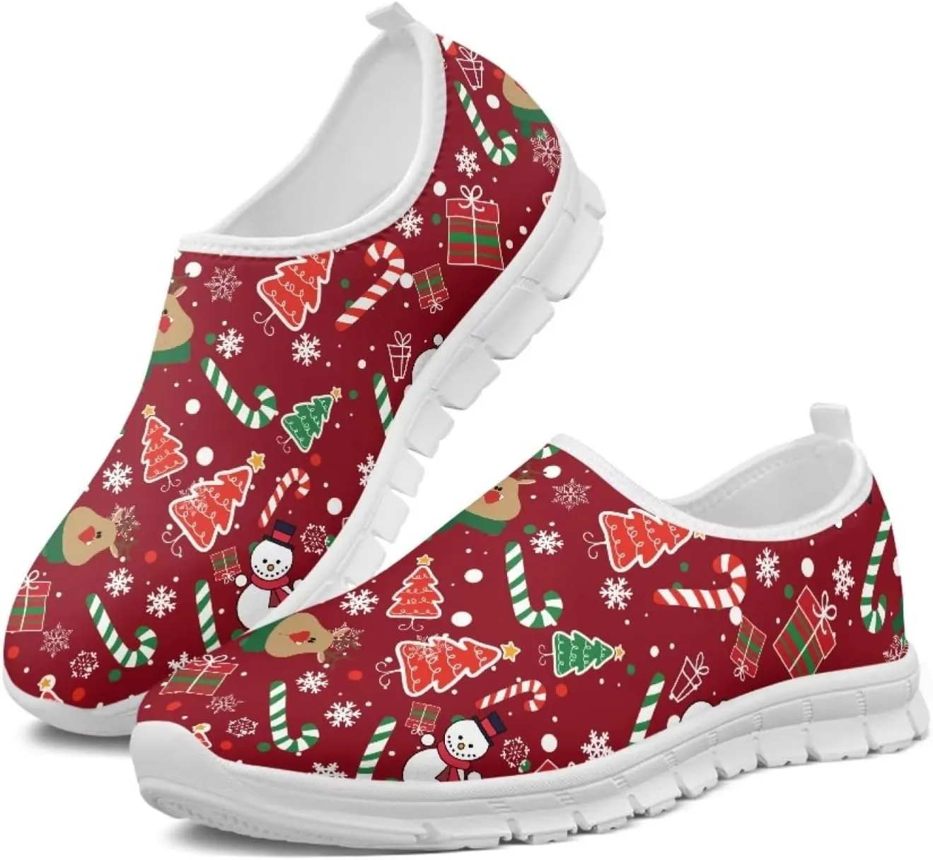 BIGCARJOB Sneaker for Women Slip-on Walking Shoes Road Running Shoes Comfortable Athletic Sock Shoes