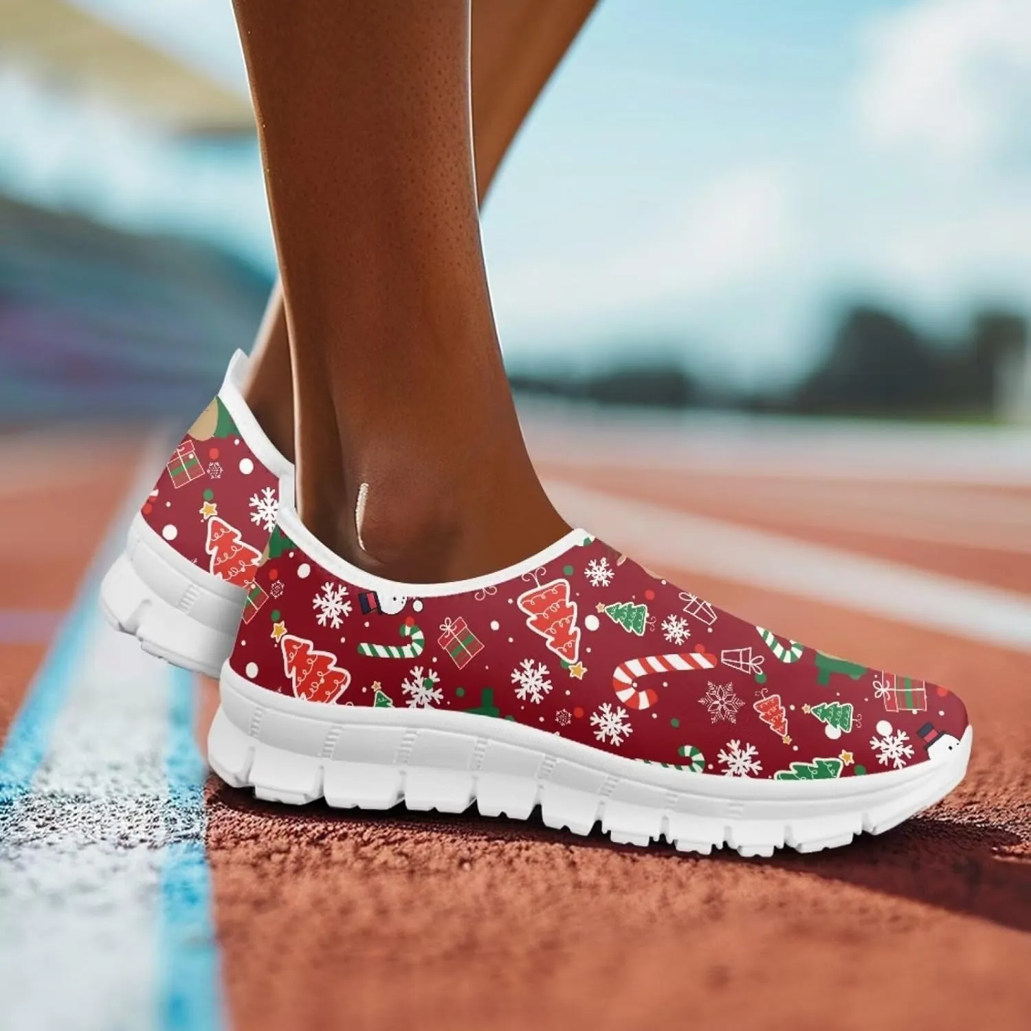 BIGCARJOB Sneaker for Women Slip-on Walking Shoes Road Running Shoes Comfortable Athletic Sock Shoes
