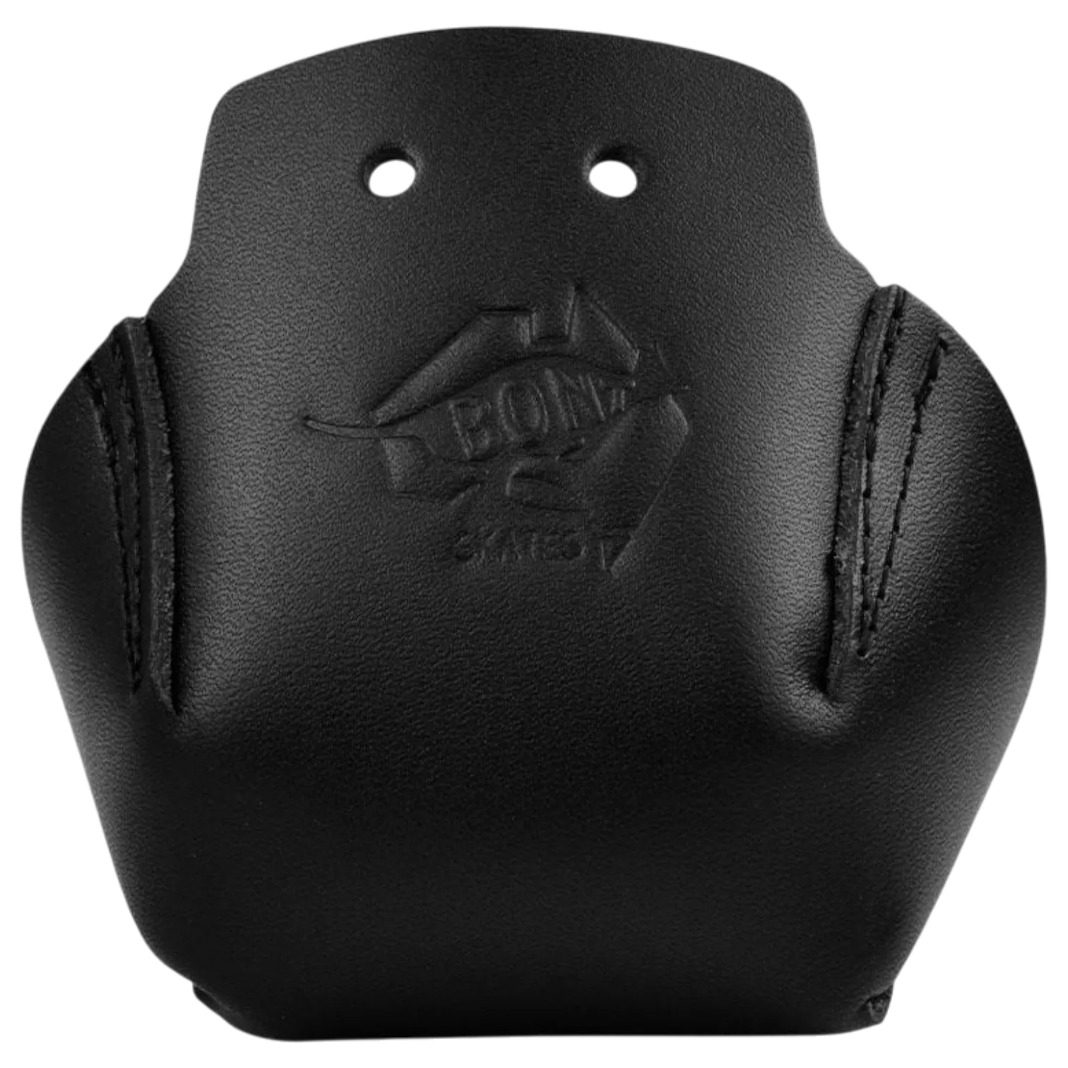 Bont - Black Stitched Leather Toe Cap Protectors - Sold In Pairs