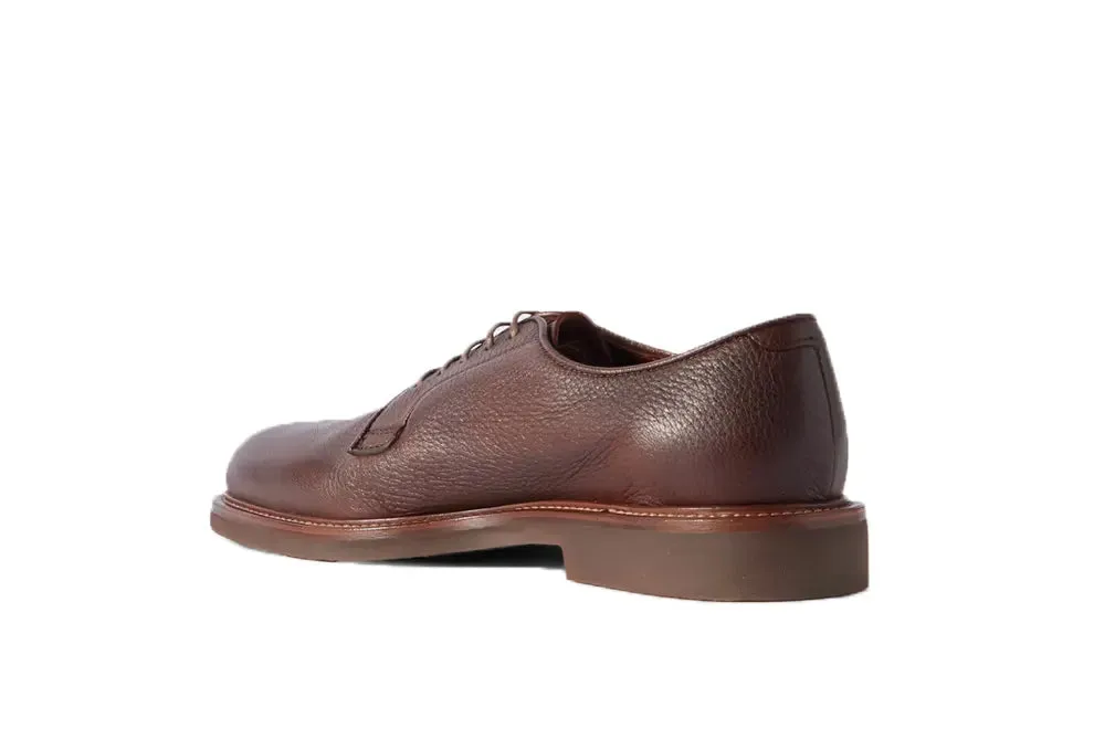 BRUNELLO CUCINELLI Full-Grain Leather Derby Shoes