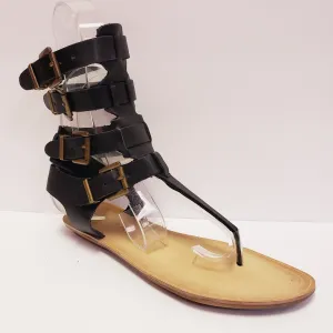 Buckle-Up Leather Sandal