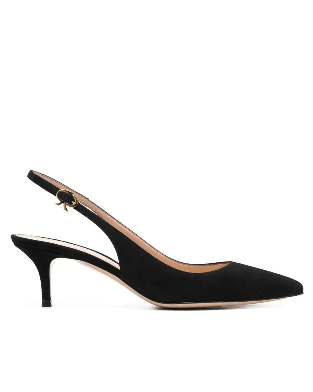 Camoscio Suede Slingback Pump in Black