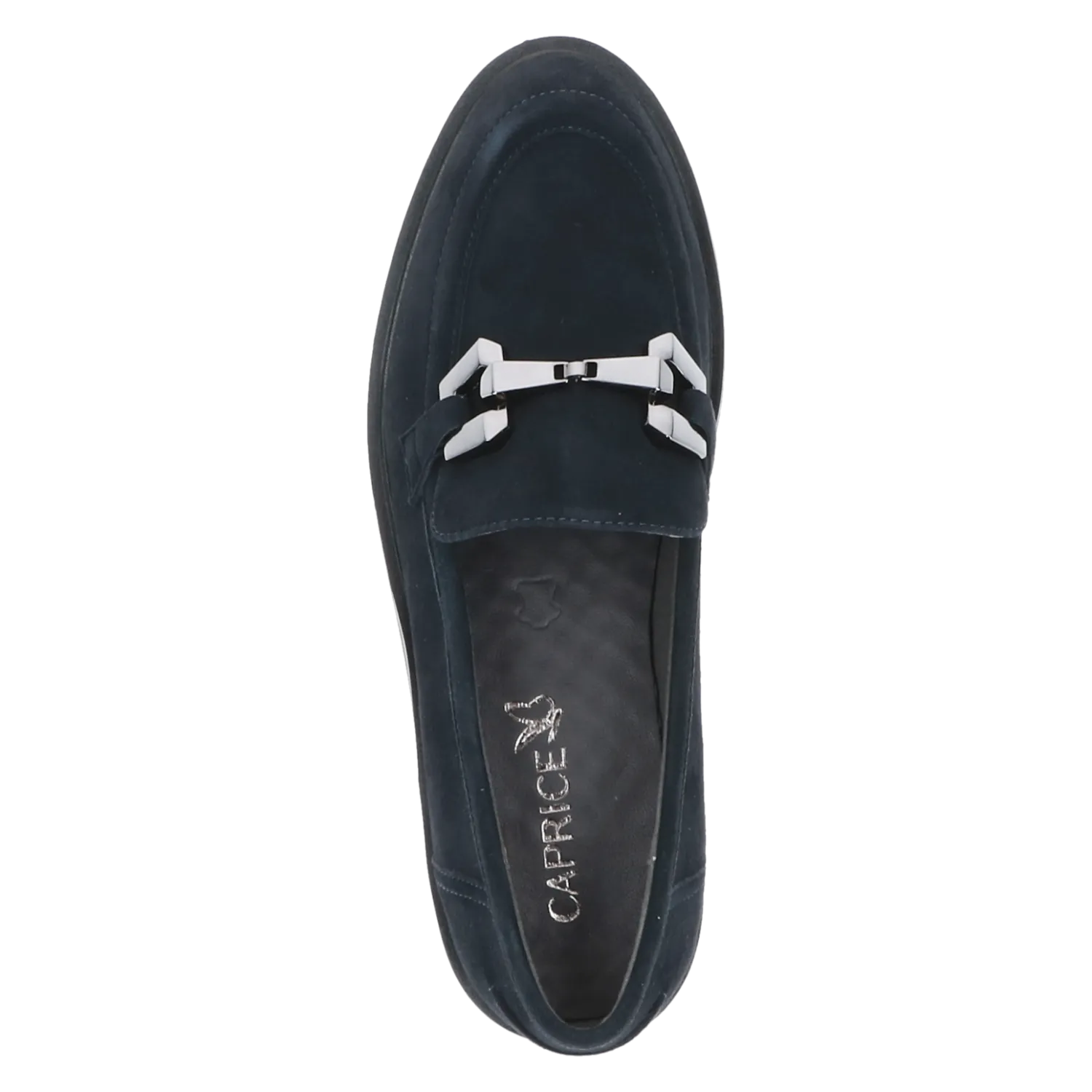 Caprice Ladies Slip On Horsebit-Chain Loafer Shoe 24200-41 857