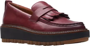 Clarks Unisex OriannaWLoafer Sneaker, Burgundy L, 0 US Women