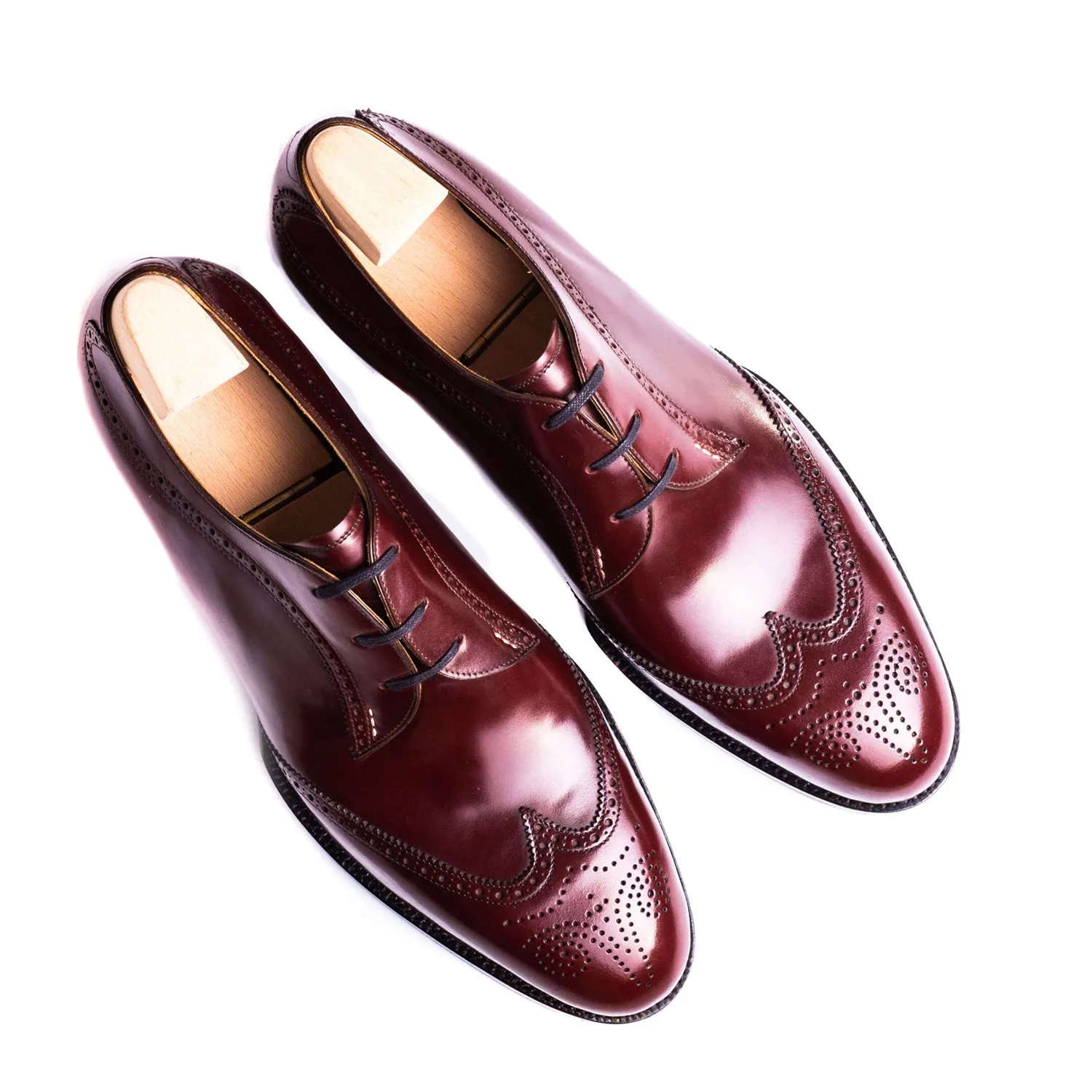 Classic Polished Shiny Leather Derby Shoes