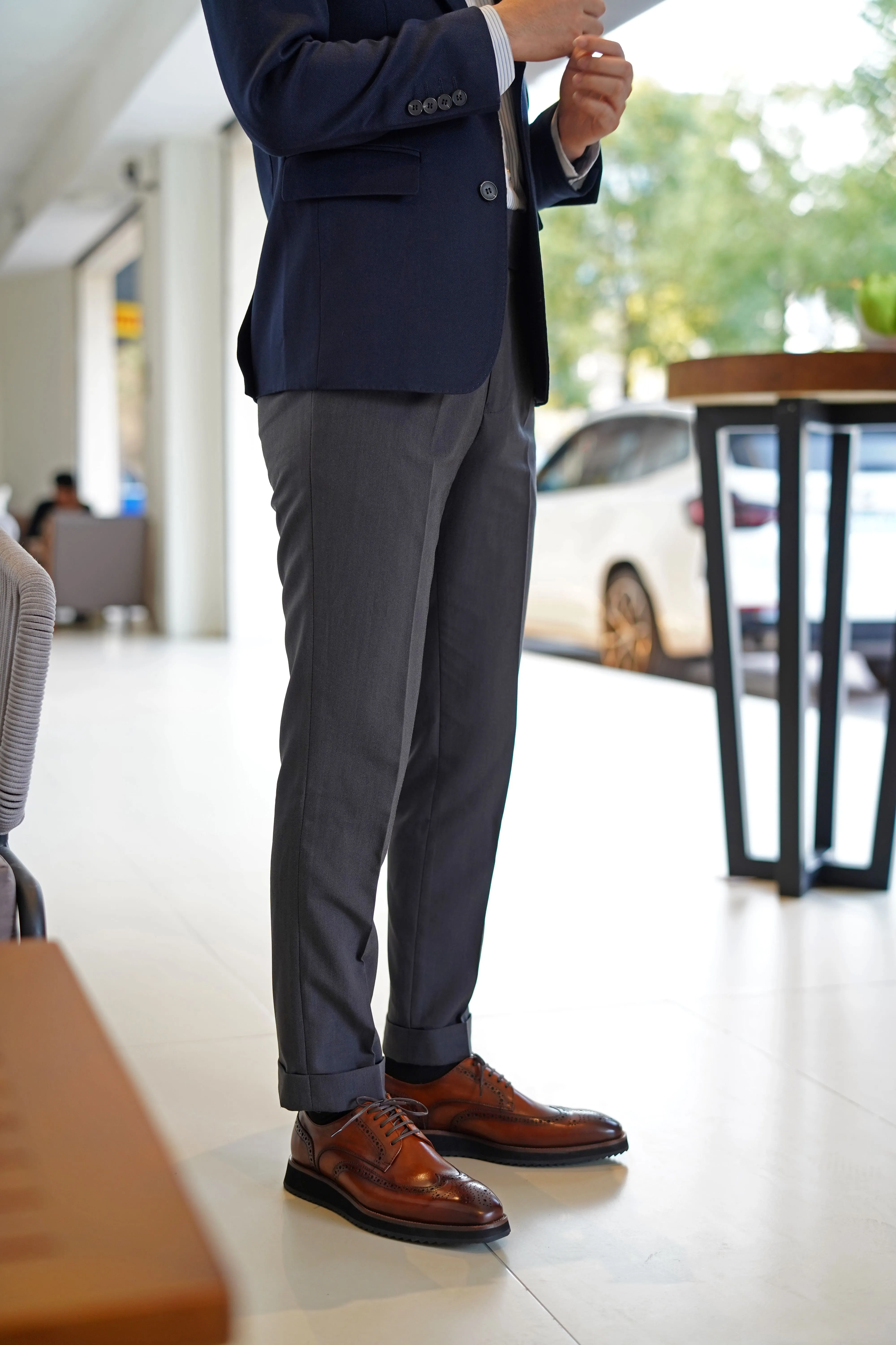Cognac Virtuoso Polished Brown Brogue