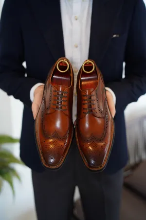 Cognac Virtuoso Polished Brown Brogue