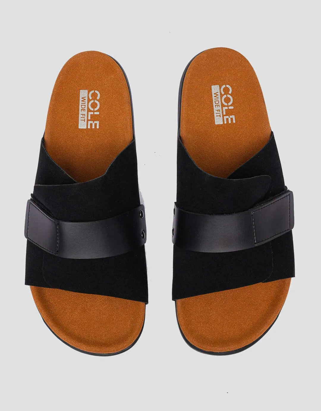 Cole Slipper Sandals Men Kyo:Black:39:Solid:Slipper Sandals
