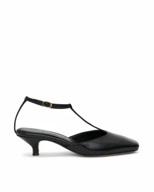 Constance Pump, Black Leather