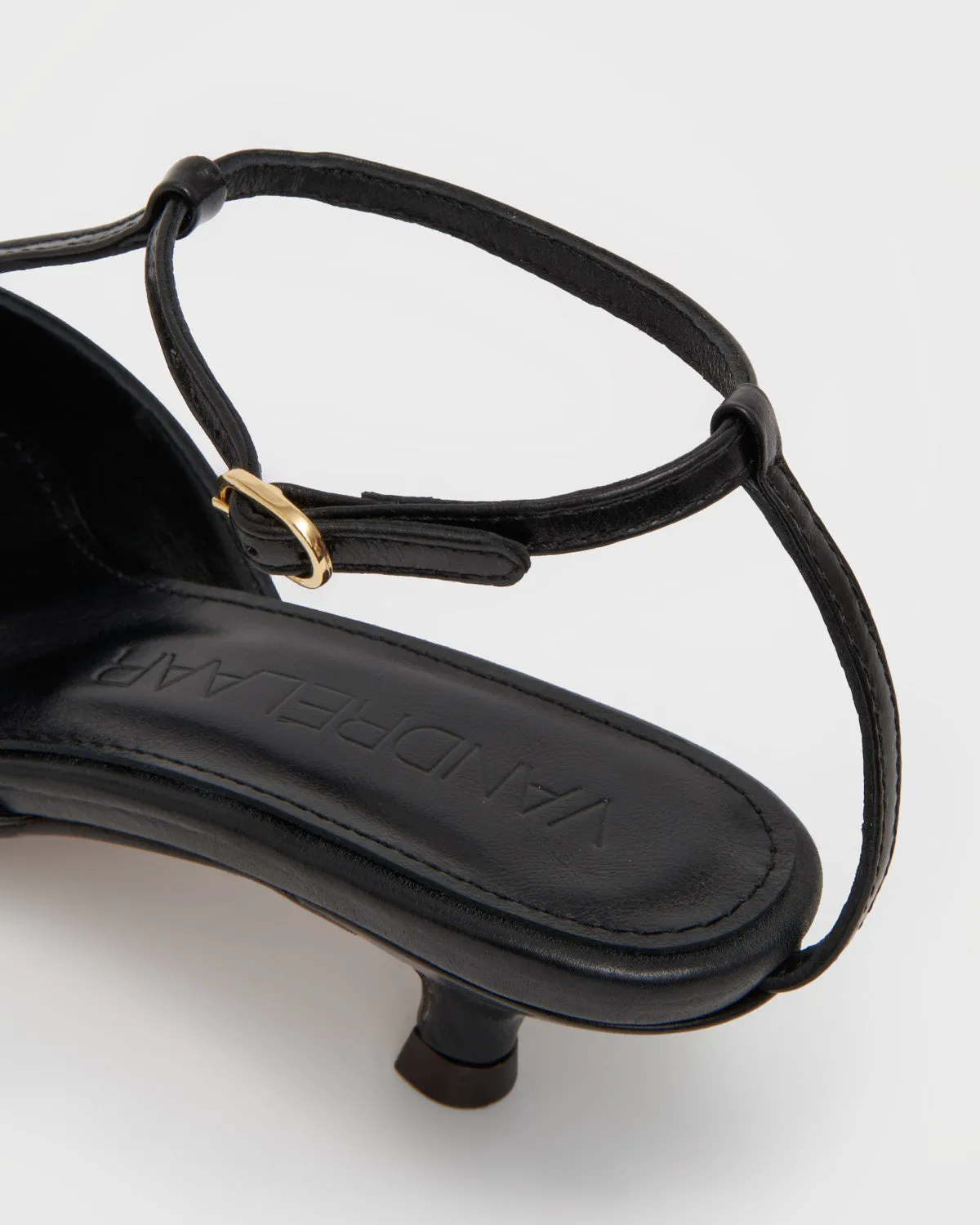 Constance Pump, Black Leather