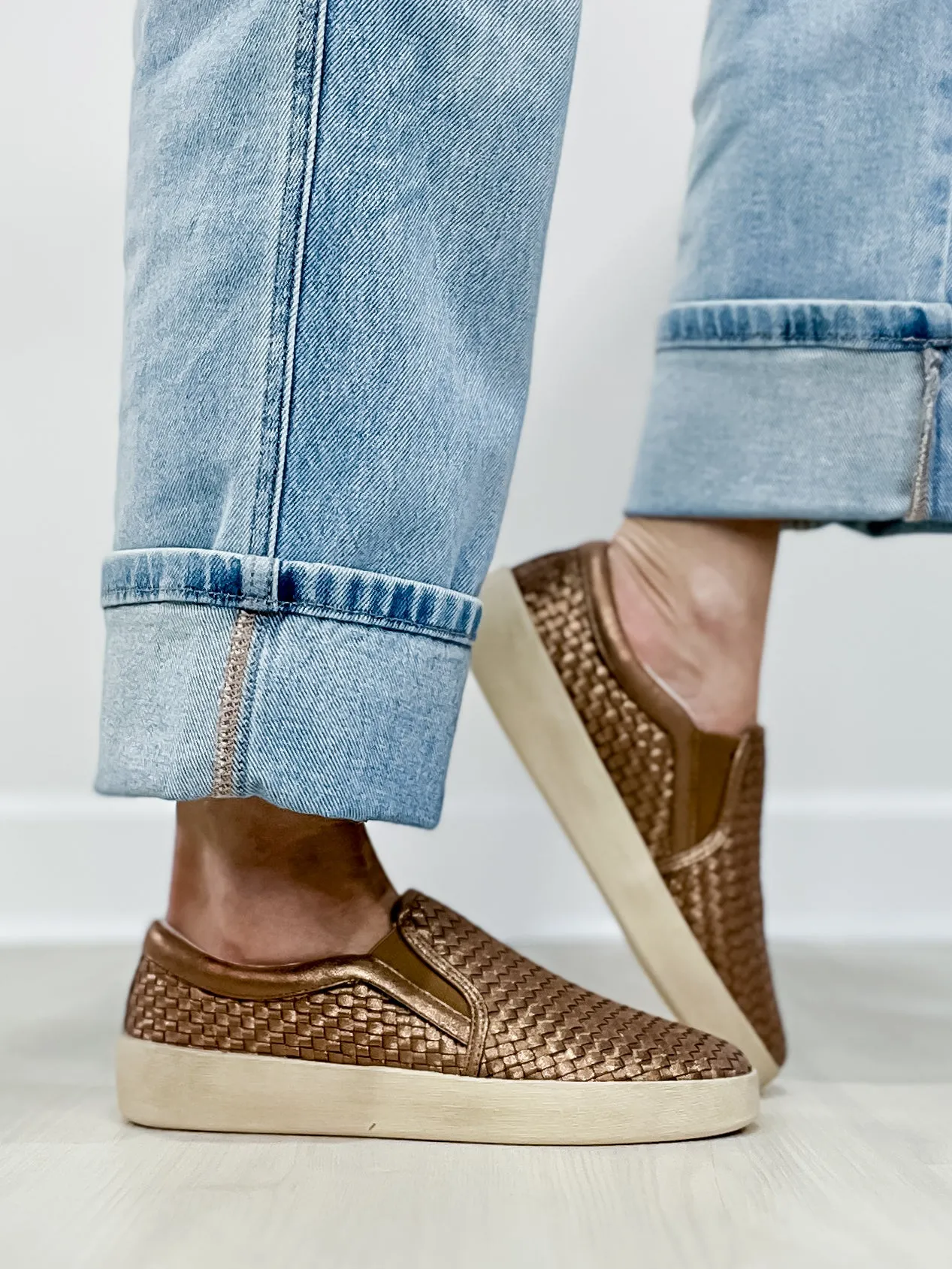 Corkys I'm Weaving Slip-On Shoes in Bronze