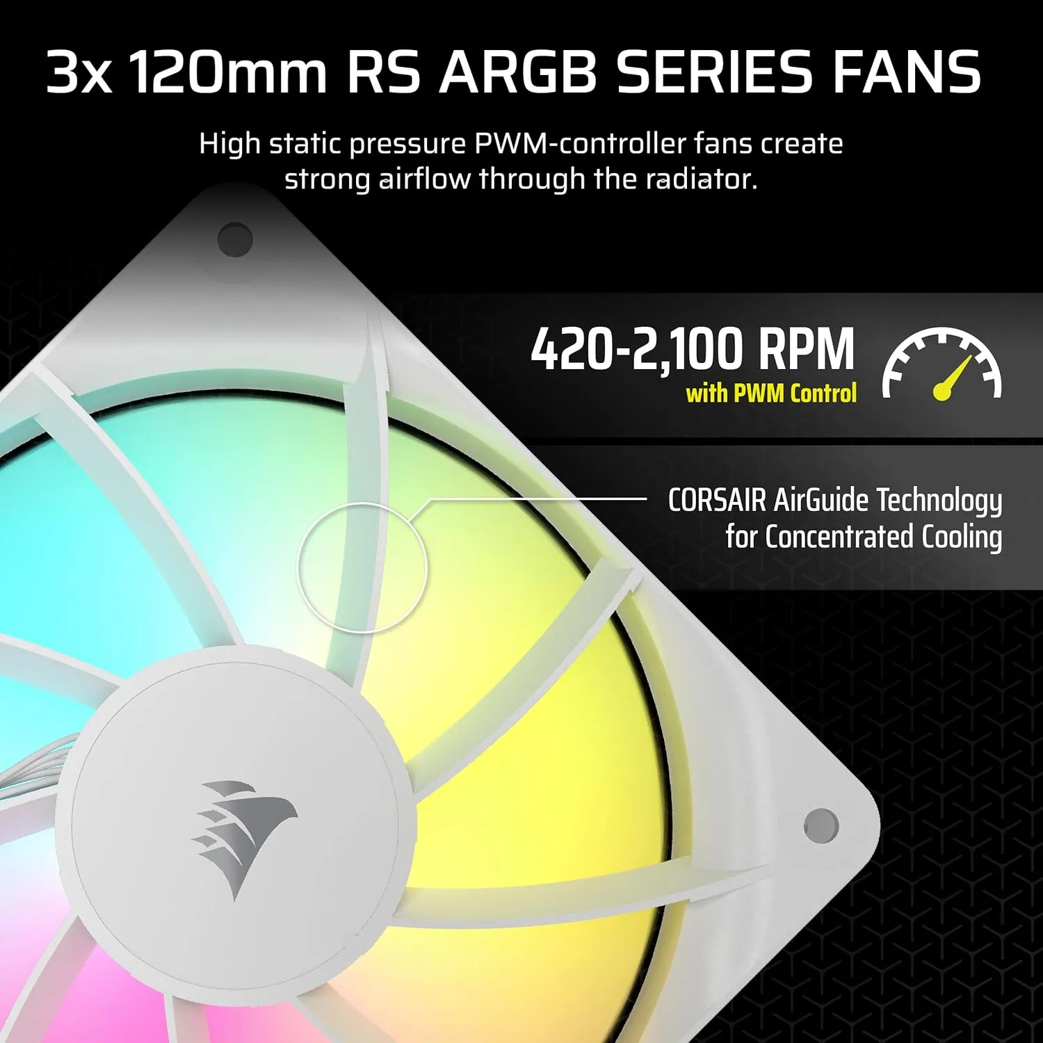 CORSAIR Nautilus 360 RS ARGB Liquid CPU Cooler – 360mm AIO – Low-Noise – Direct Motherboard Connection – Daisy-Chain – Intel LGA 1851/1700, AMD AM5/AM4 – 3X RS120 ARGB Fans Included – White