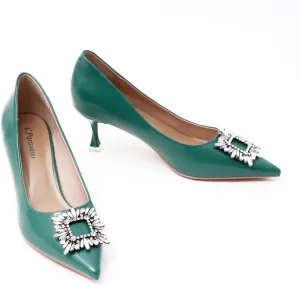 C.Paravano Women's Pumps I Pointed Toe Kitten Heel I Closed Toe Dress Pump I Comfortable Wedding Shoes