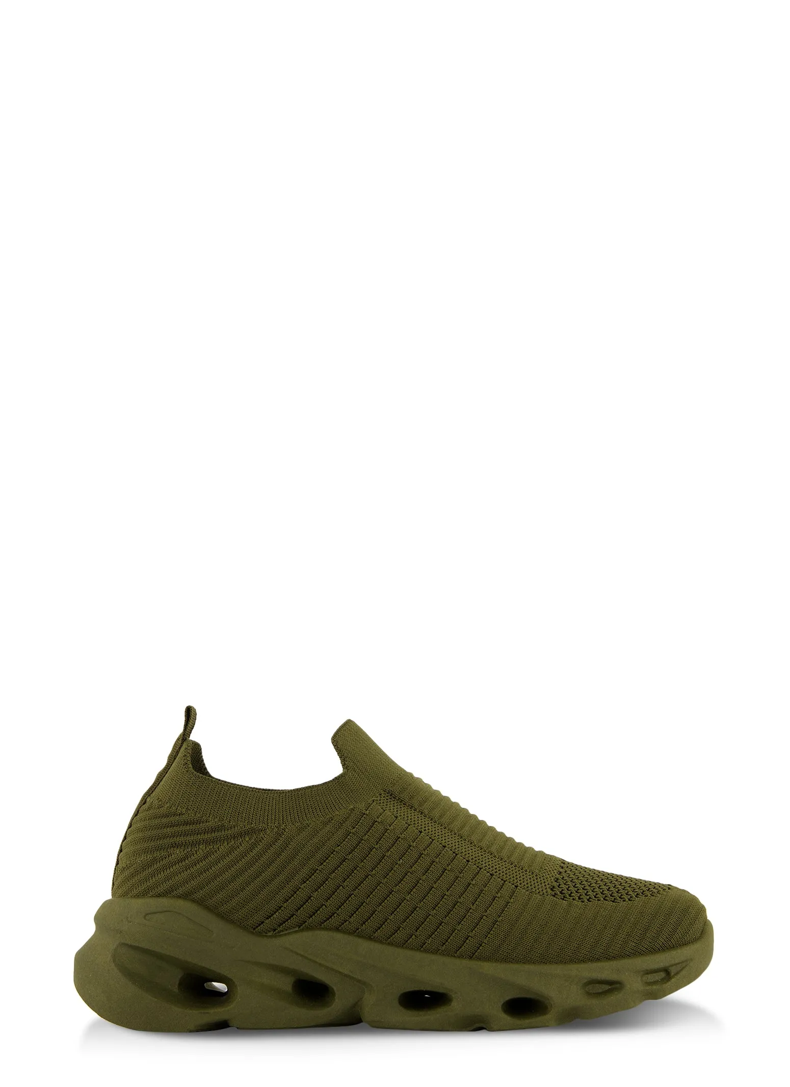 Cut Out Sole Slip On Sneakers