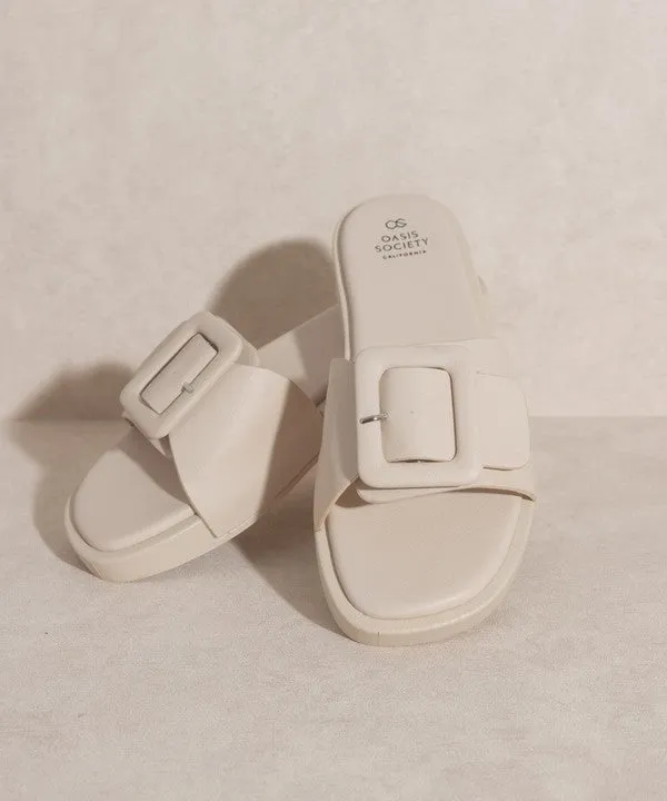 Daisy Big Buckle Slide