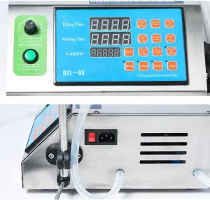 Diaphragm Pump Liquid Filling Machine Semi-automatic Desktop Filler for Alcohol Juice Water Alcohol Beverage Perfume