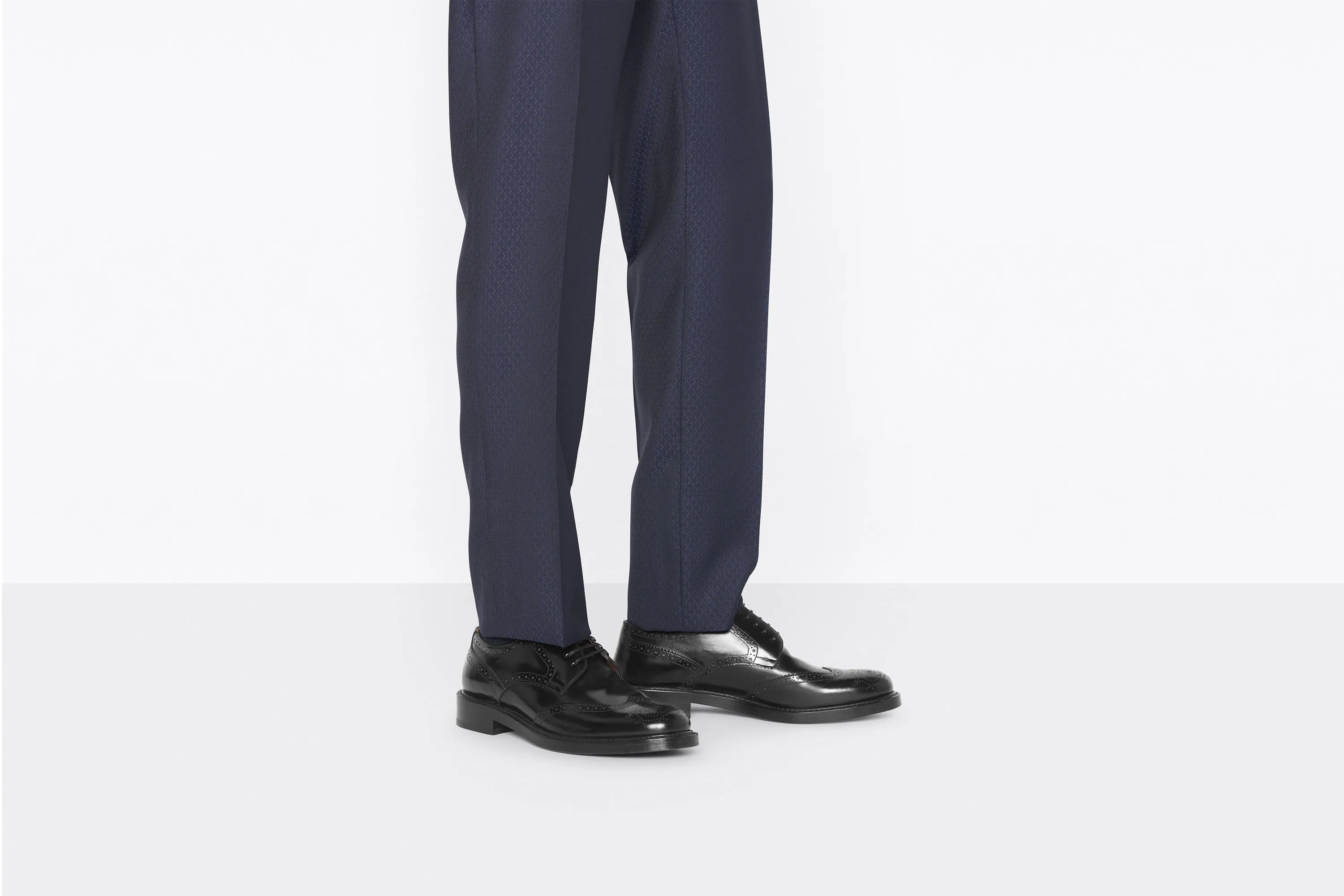 Dior Evidence Derby Brogue • Black Polished Calfskin