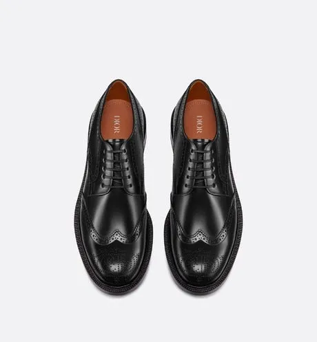 Dior Evidence Derby Brogue • Black Polished Calfskin