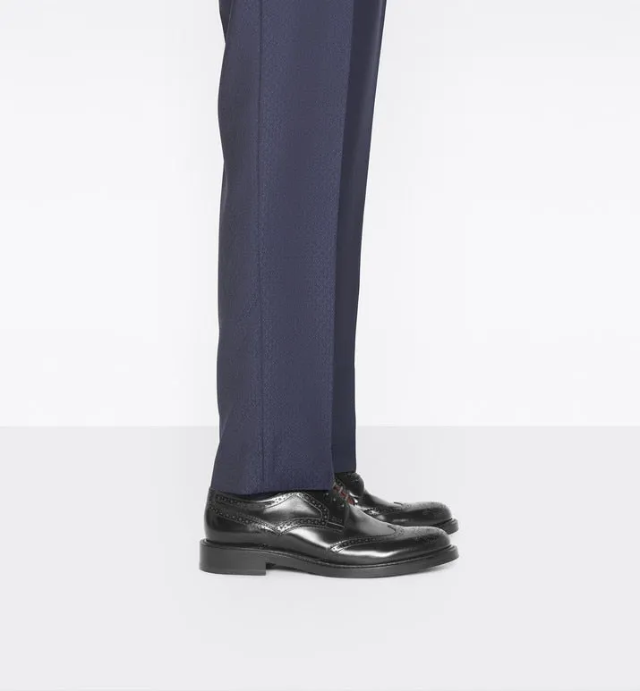 Dior Evidence Derby Brogue • Black Polished Calfskin