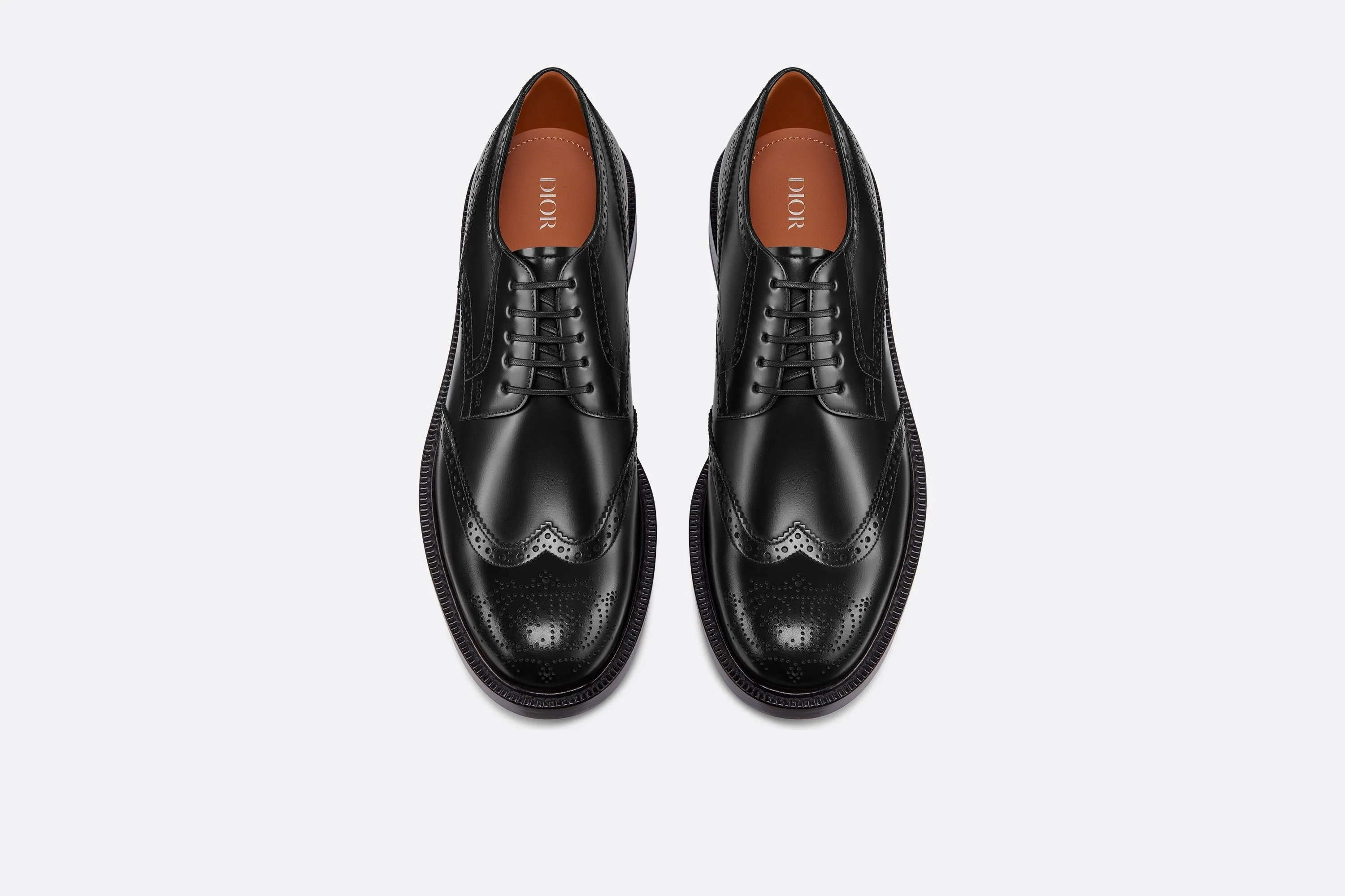 Dior Evidence Derby Brogue • Black Polished Calfskin