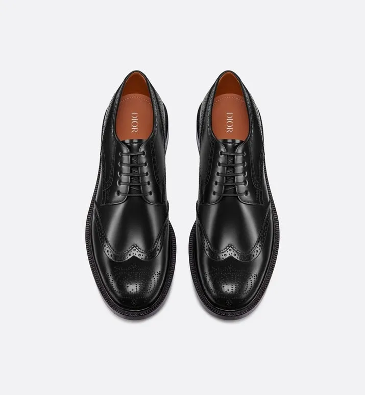 Dior Evidence Derby Brogue • Black Polished Calfskin