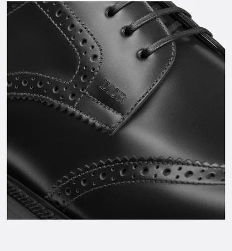 Dior Evidence Derby Brogue • Black Polished Calfskin