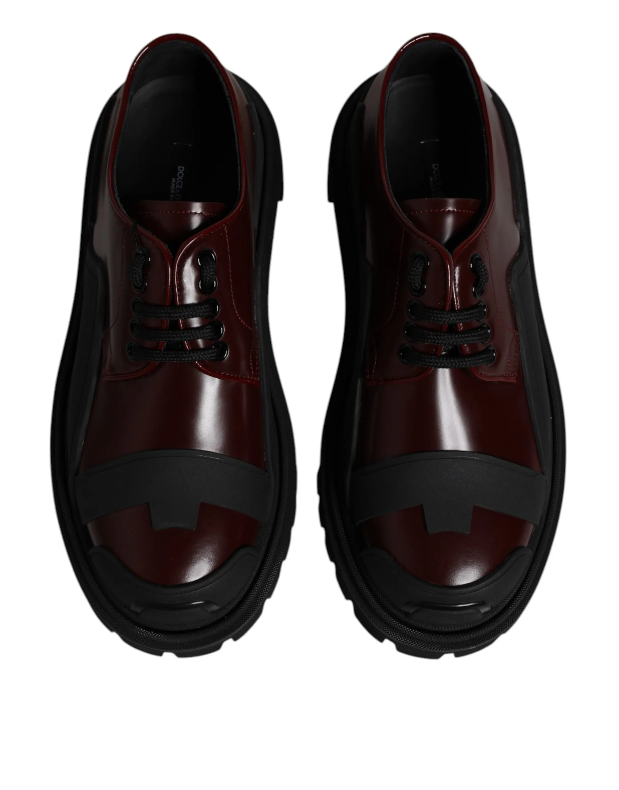 Dolce Lace Up Discounted coupons Gabbana Trekking & Red Leather Hot-ticket item Dress Shoes