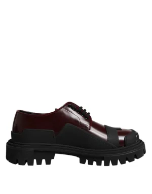 Dolce Lace Up Discounted coupons Gabbana Trekking & Red Leather Hot-ticket item Dress Shoes