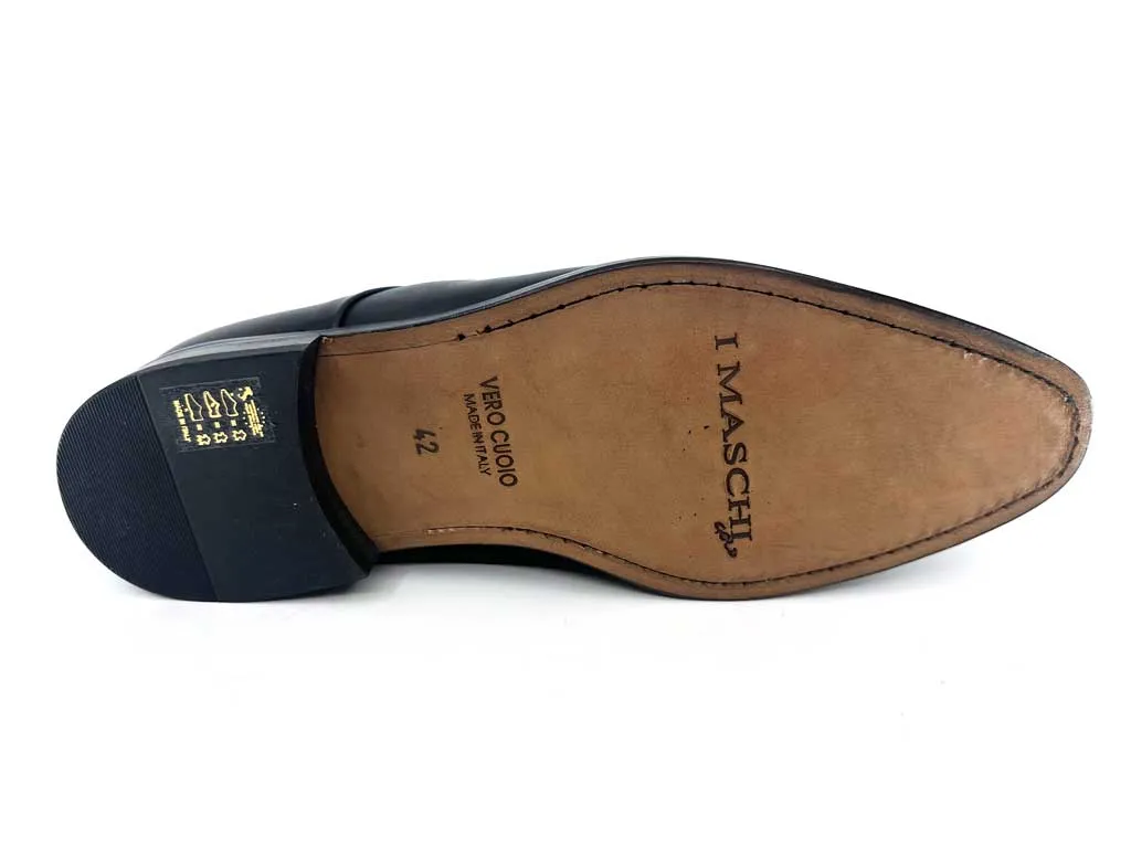Fabio Black Men's Leather Derby Shoes