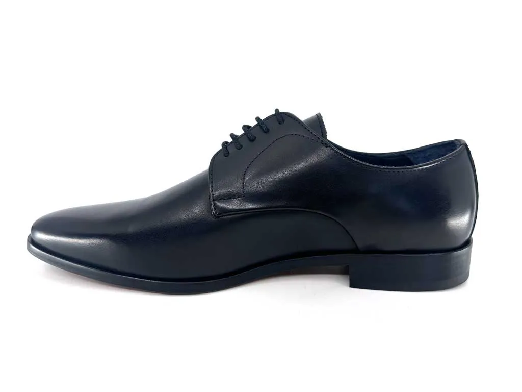 Fabio Black Men's Leather Derby Shoes