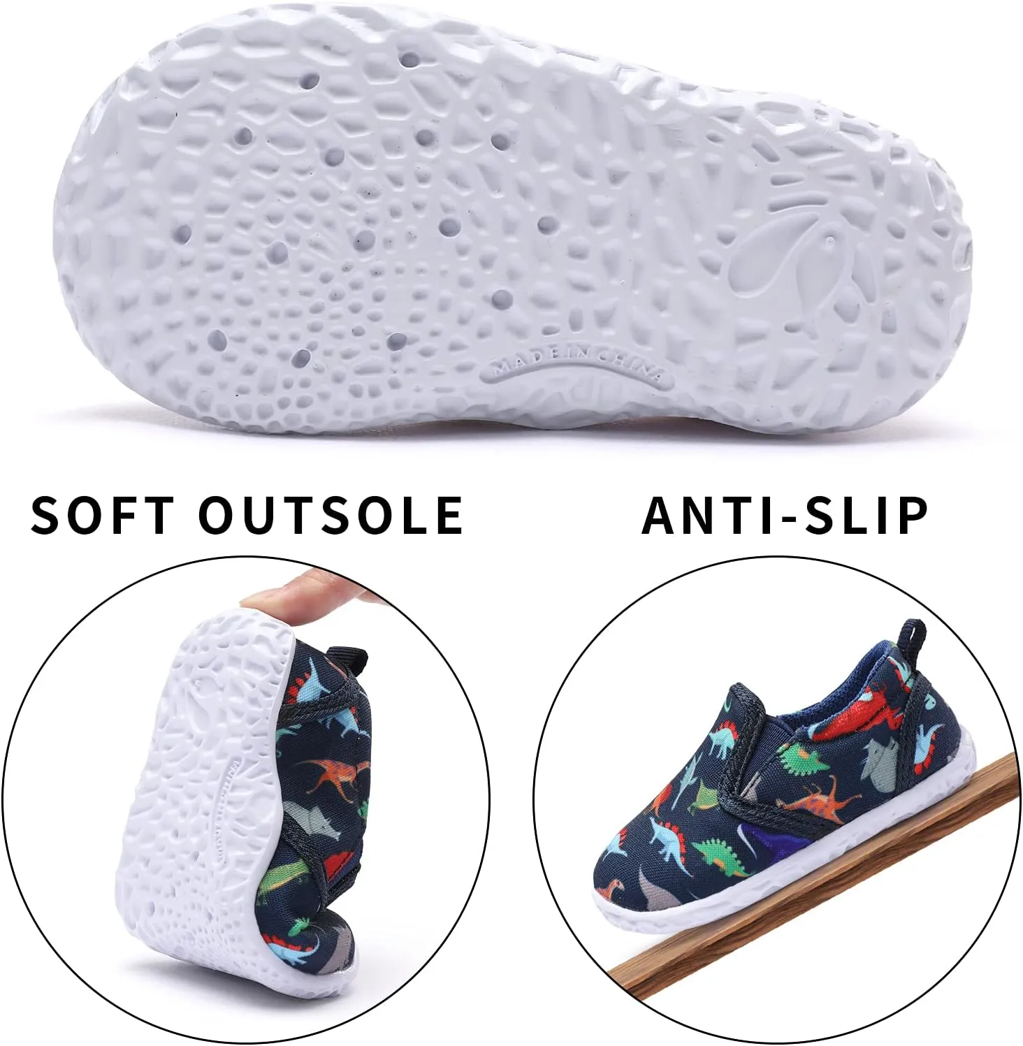 FEETCITY Unisex Baby Shoes Boys Girls Sneakers Infant Slip On First Walking Shoes Toddler Casual Star Sneaker Crib Shoes