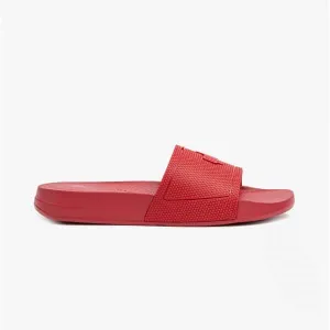 FitFlop IQUSHION SLIDE Womens Rubber Sandals Scarlet Red