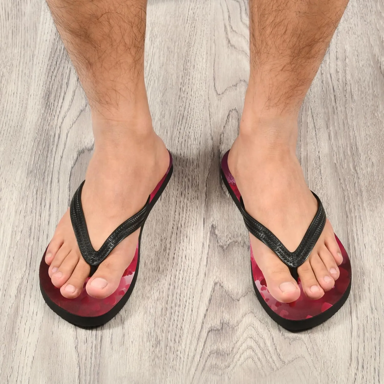 Flip Flop Sandal for Men Women Romantic Love Summer Thong Sandal Beach Water Shoes,XS