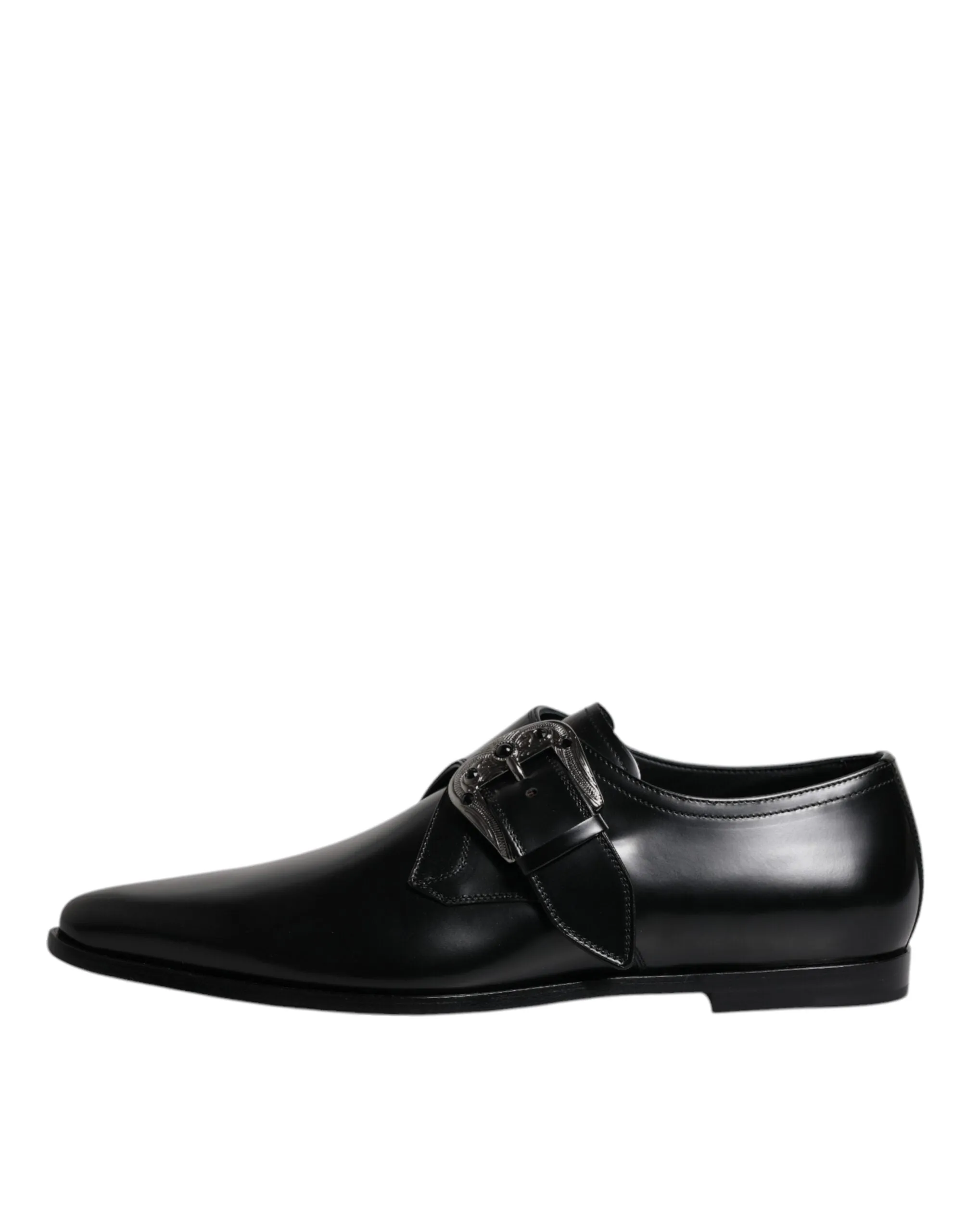 Formal & Derby Dolce Gabbana Shoes Monk Leather Big ticket savings Black Strap Only available now