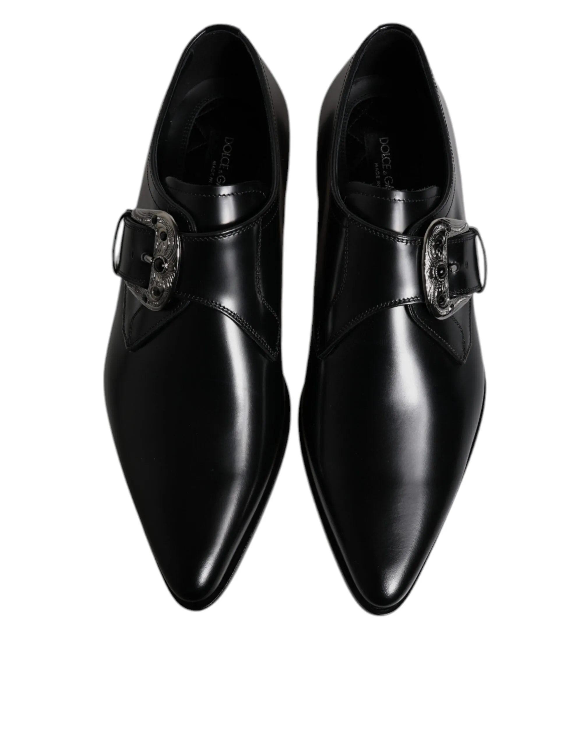 Formal & Derby Dolce Gabbana Shoes Monk Leather Big ticket savings Black Strap Only available now