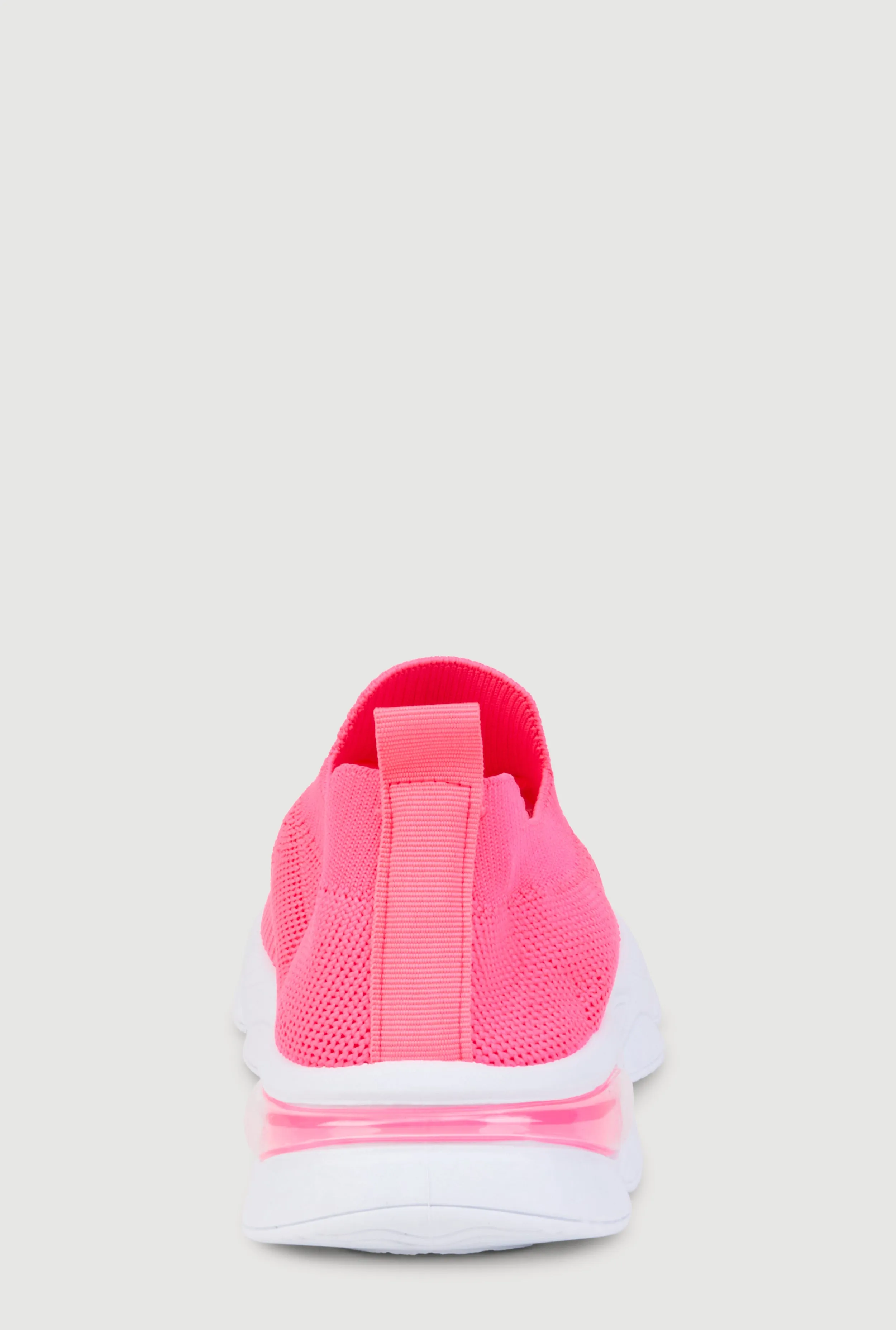 Girls Textured Knit Slip On Platform Sneakers