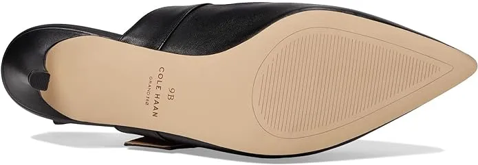 Giveaway offer Leather Pointed Vandam Haan Cyber Monday deal Cole Heeled Black Dress Kitten Pumps Buckle Toe